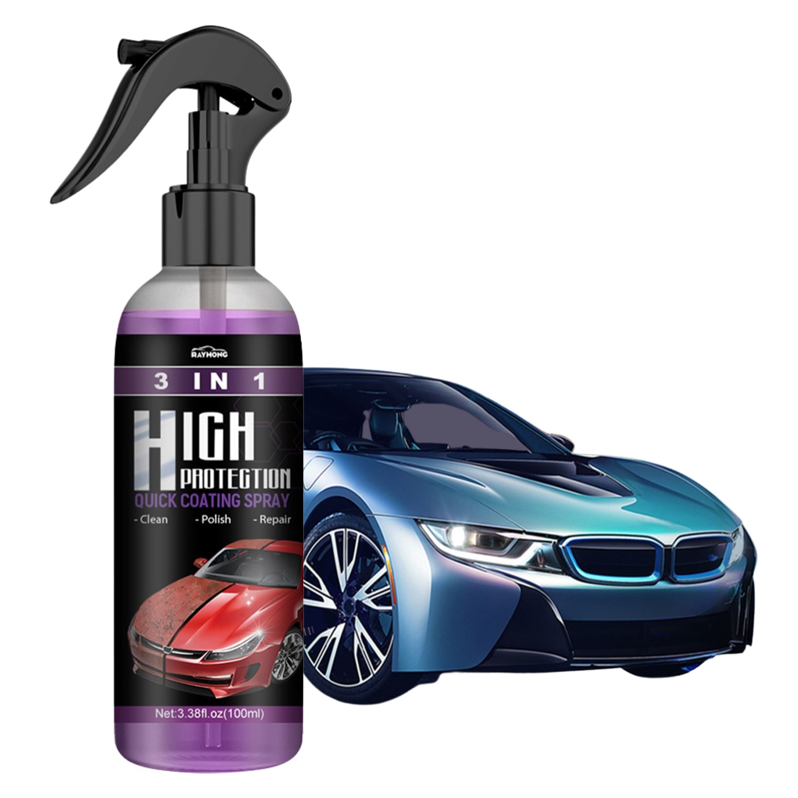 Spray de revêtement automobile haute protection 3 en 1 – CarMate™